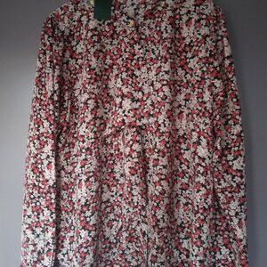 Blouse floral long sleeves. Size: XXL By: Lauren Ralph Lauren